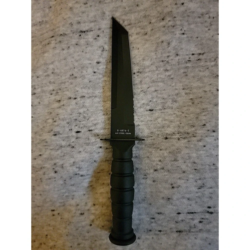 BuckShot‎ WWII Anniversary Tanto Knife  w/ Sheath • H-4874-T
